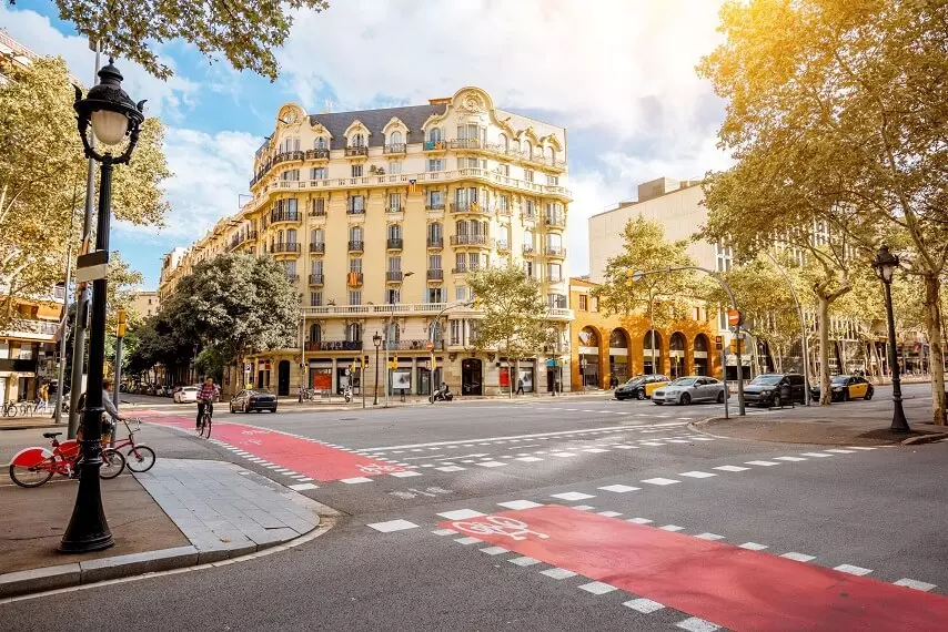 Barcelona city street