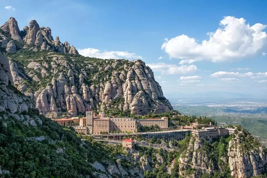Montserrat mountain and monastery